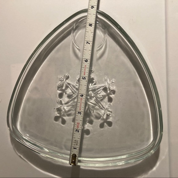 VTG Indiana Glass Atomic Snowflake Snack Plates (2 - Picture 8 of 10
